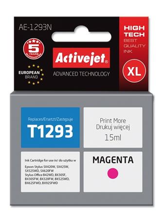 ActiveJet inkoust Epson T1293 Magenta SX525/BX320/BX625 new AE-1293