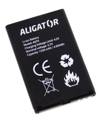 Aligator baterie A800/A850/A870/D920, Li-Ion 1450 mAh, originální