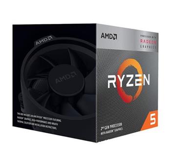 AMD cpu Ryzen 5 3400G AM4 Box (4core, 8x vlákno, 3