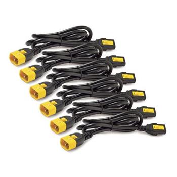 APC Power Cord Kit, ( 6ea) ,Locking, 10A, 100-230V, C13 to C14 0,6m, modrý