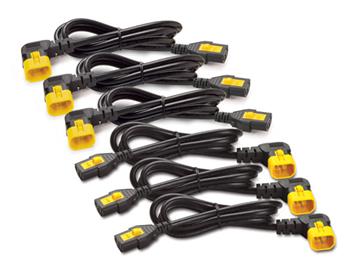 APC Power Cord Kit, ( 6ea) ,Locking, 10A, 100-230V, C13 to C14 (pravoúhlý) 0,6m
