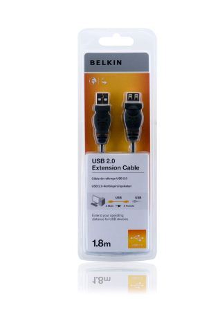 Belkin kabel USB 2.0 prodlužovací řada standard, 1,8m