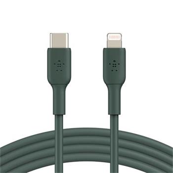 Belkin USB-C kabel s lightning konektorem, 1m, půlnoční zelená