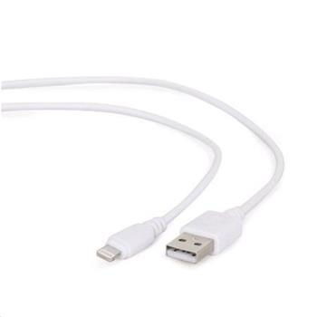 CABLEXPERT Kabel USB 2.0 Lightning (IP5 a vyšší) nabíjecí a synchronizační kabel, 2m, bílý
