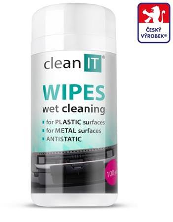 CLEAN IT čisticí ubrousky mokré na plasty 100ks (n