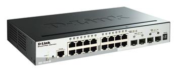 D-Link DGS-1510-20 20-Port Gigabit Stackable SmartPro Switch including 2 SFP ports and 2 x 10G SFP+ ports- 16 x 10/10