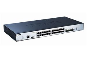 D-Link DGS-3120-24TC/SI 24-port 10/100/1000 Layer 2 Stackable Managed Gigabit Switch including 4-port Combo