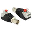 Delock Adapter BNC female > Terminal Block with push button 2 pin
