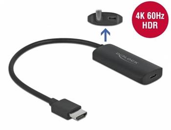 Delock Adaptér HDMI-A samec > USB Type-C™ samice (DP Alt Mode) 4K 60 Hz