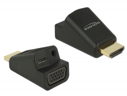 Delock Adaptér HDMI-A samec > VGA samice, s Audio
