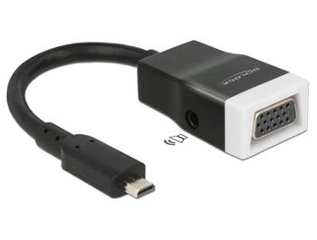 Delock adaptér HDMI-micro D samec > VGA samice s Audio