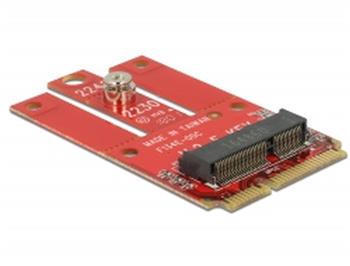 Delock Adaptér Mini PCIe > M.2 slot Key E