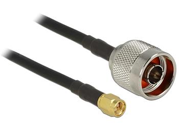 Delock Antenna Cable N plug > SMA plug CFD200 10 m low loss