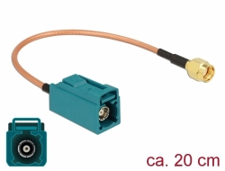 Delock Anténní kabel FAKRA Z samice > RP-SMA samec RG-316 20 cm