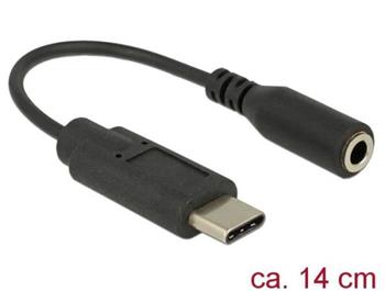 Delock Audio adaptér USB Type-C™ samec > Stereo Jack samice 14 cm