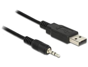 Delock Cable USB TTL male > 2.5 mm 3 pin stereo jack male 1.8 m (3.3 V )