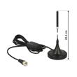 Delock DAB+ Antenna F Plug 21 dB active omnidirectional with magnetical stand fix black