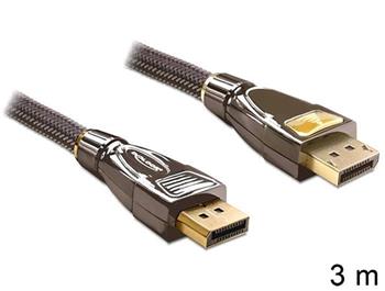 Delock Displayport kabel samec - samec 3 m PREMIUM