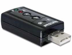 Delock Externí USB 2.0 zvukový adaptér 24 bit / 96 kHz se S/PDIF