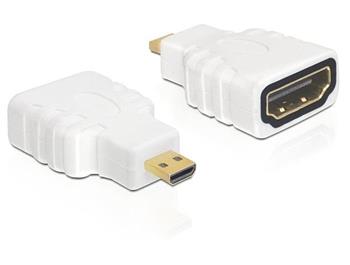 Delock HDMI adaptér A/samice > micro D/samec, Ethernet (HEC)