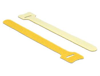 Delock Hook-and-loop fasteners L 150 mm x W 12 mm 10 pieces yellow