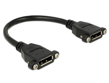 Delock kabel Displayport 1.1 samice montážní > Displayport samice montážní 25 cm