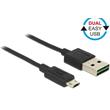 Delock kabel EASY-USB 2.0 Type-A samec > EASY-USB 2.0 Type Micro-B samec černý 0,5 m