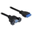 Delock kabel interní 19pin USB 3.0 > 1 x USB 3.0-A samice
