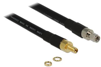Delock Kabel k Anténě RP-SMA Plug > RP-SMA Jack CFD400 LLC400 0.4 m Nízká ztrátovost