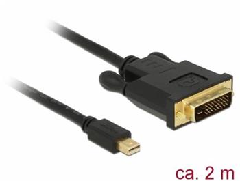 Delock Kabel mini Displayport 1.1 samec > DVI 24+1 samec 2 m