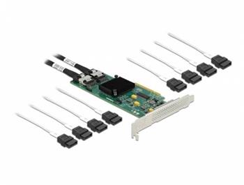 Delock Karta PCI Express 4.0 x16 na 4 x SFF-8639 NVMe - rozvětvení - Low Profile