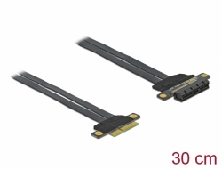 Delock Karta PCI Express Riser x4 na x4, s ohebným kabelem délky 30 cm