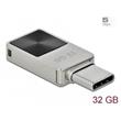 Delock Mini Flash disk USB 3.2 Gen 1, USB-C™, 32 GB - kovový kryt