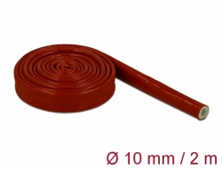 Delock Ohnivzdorné hadice se silikonovým povrchem, 2 m x 10 mm, cervené