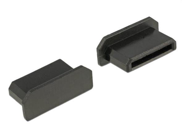 Delock Prachová záslepka pro HDMI mini-C samice bez sevření 10 kusů černá