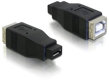 Delock redukce micro USB A+B samice na USB B samice