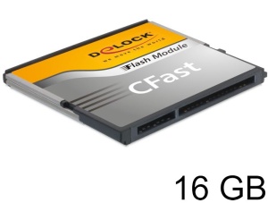 Delock SATA 6 Gb/s CFast Flash Card 16 GB