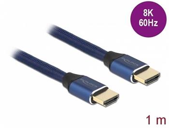 Delock Ultra vysokorychlostní HDMI kabel, 48 Gbps, 8K 60 Hz, modrý 1 m certifikovaný