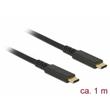 Delock USB 3.1 Gen 2 (10 Gbps) kabel Type-C™ na Type-C™ 1 m 3 A E-Marker koaxiál