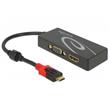 Delock USB Type-C™ Splitter (DP Alt Mód) > 1 x HDMI + 1 x VGA výstup