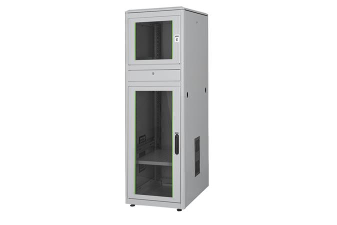 Digitus 36U průmyslová PC skříň, IP54, skleněná verze dveří 1780x600x800 mm, barva šedá (RAL 7035)