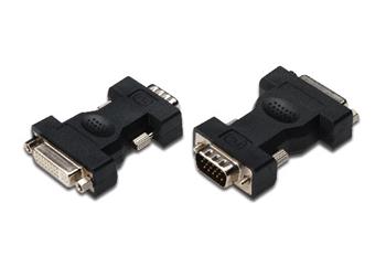 Digitus Adaptér DVI, DVI (24 + 5) - HD15 F / M, duální propojení DVI-I, bl