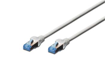 Digitus CAT 5e F-UTP patch cable, PVC AWG 26/7, length 0.5 m, color grey