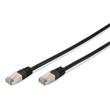 Digitus CAT 5e SF-UTP patch cable, Cu, PVC AWG 26/7, length 0.5 m, color black