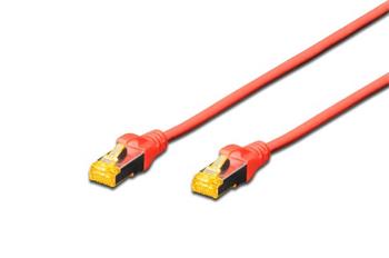 Digitus CAT 6A S-FTP patch cable, Cu, LSZH AWG 26/7, length 2 m, color red