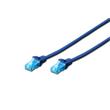 Digitus Ecoline Patch Cable, UTP, CAT 5e, AWG 26/7, modrý 1m, 1ks