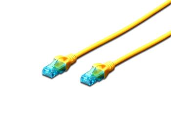 Digitus Ecoline Patch Cable, UTP, CAT 5e, AWG 26/7, žlutý 5m, 1ks