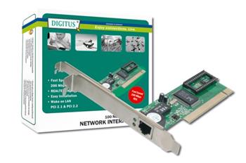 Digitus Fast Ethernet PCI Card 10/100Mbit Realtek WOL