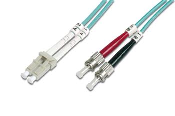 Digitus Fiber Optic Patch Cable, LC to ST,Multimode 62.5/125 µ, Duplex Length 10m, Class OM1