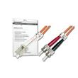 DIGITUS Fiber Optic Patch Cord, LC to ST, Multimode 50/125 µ, Duplex Length 1m